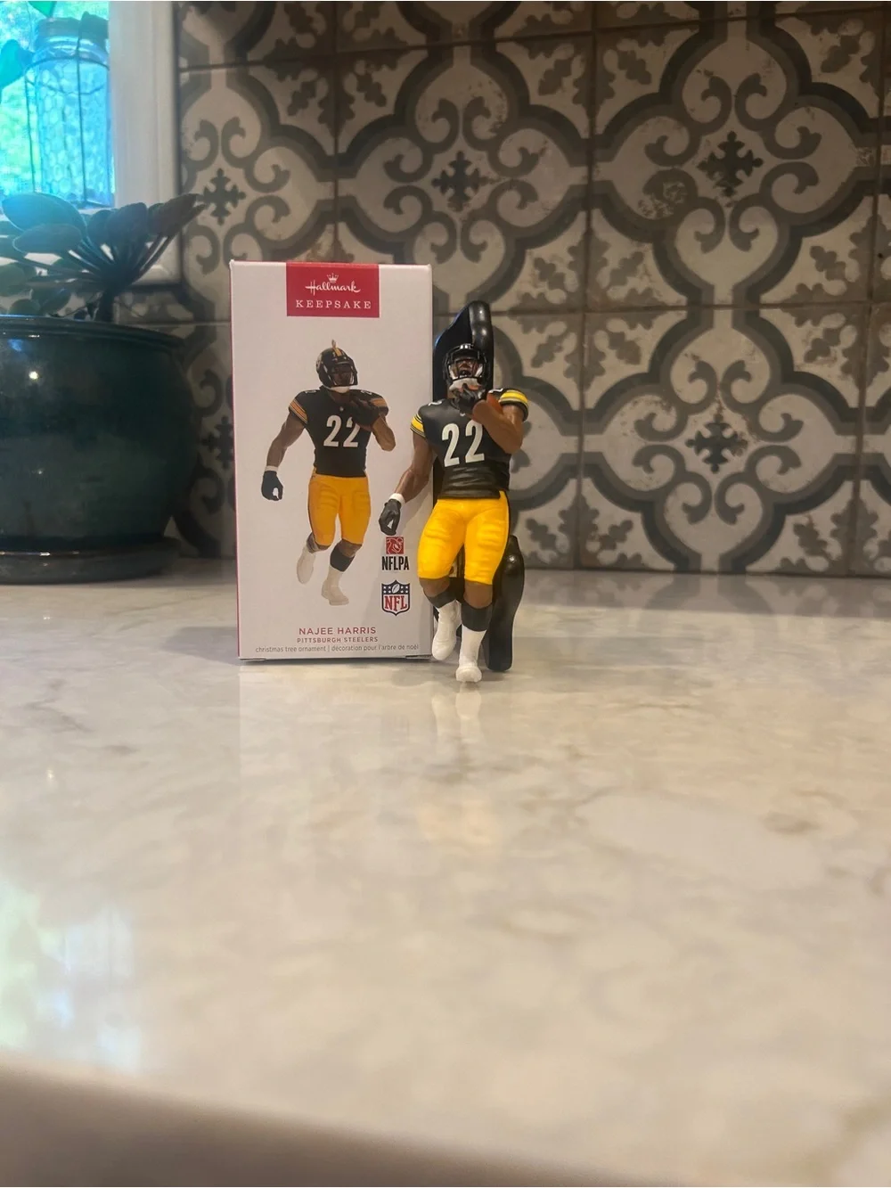 Hallmark Keepsake Najee Harris Black & Gold Steelers Collector’s Ornament-2023
